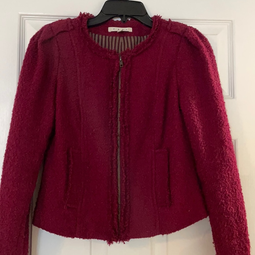CABI burgundy blazer